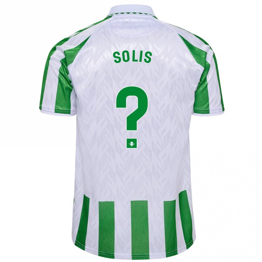 Hombre Fútbol Camiseta Marcos Solís #0 Verde Rayas Blancas 1ª Equipación 2024/25 Argentina