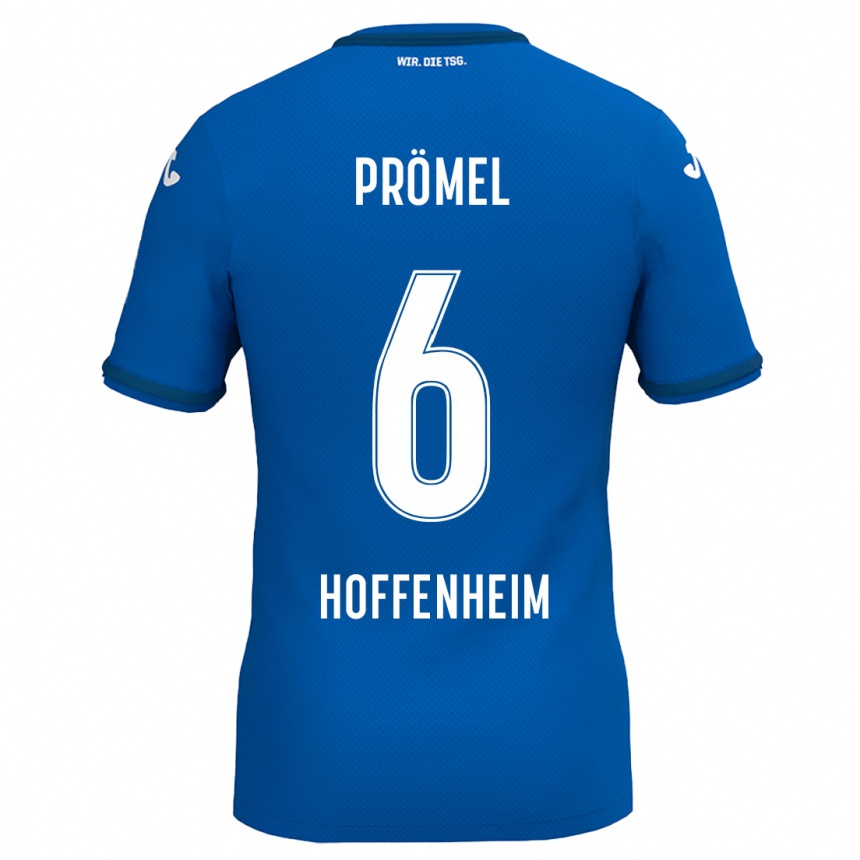 Hombre Fútbol Camiseta Grischa Prömel #6 Azul Real 1ª Equipación 2024/25 Argentina