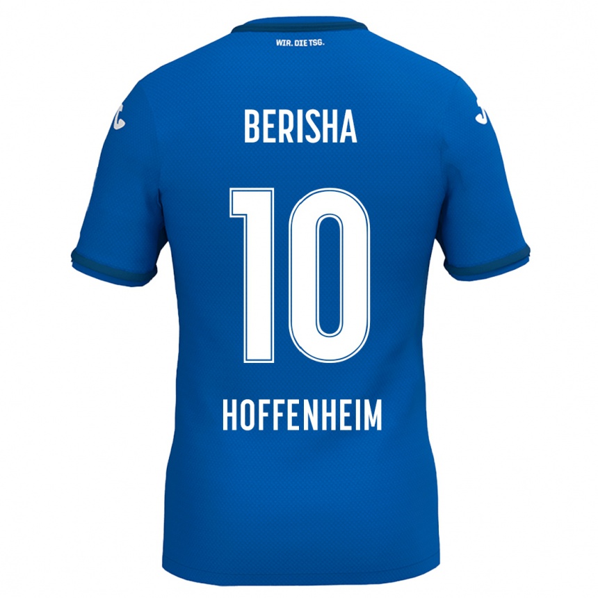 Hombre Fútbol Camiseta Mergim Berisha #10 Azul Real 1ª Equipación 2024/25 Argentina