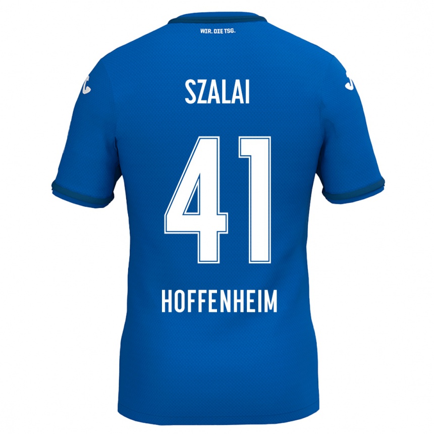 Hombre Fútbol Camiseta Attila Szalai #41 Azul Real 1ª Equipación 2024/25 Argentina