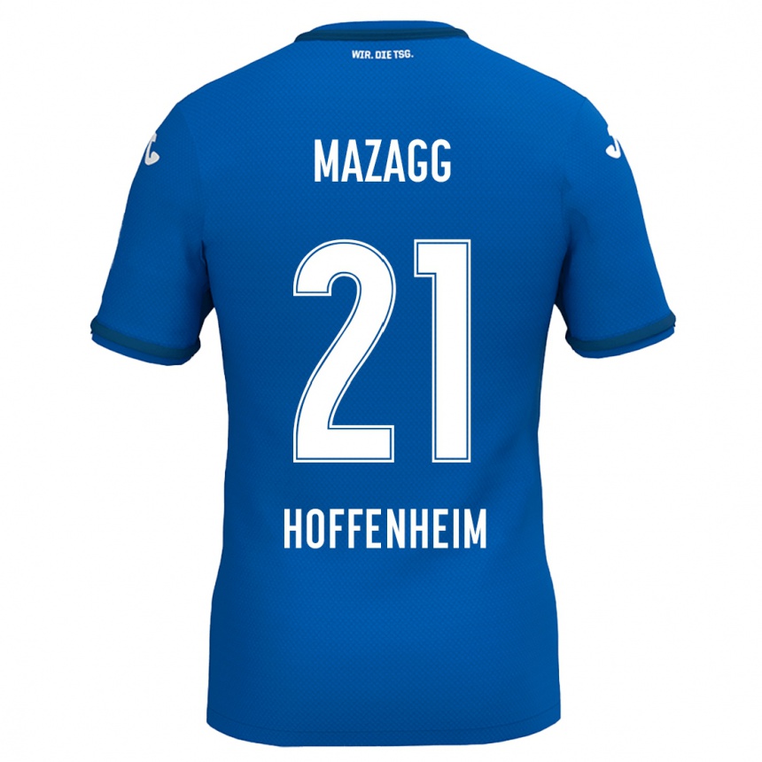 Hombre Fútbol Camiseta Lukas Mazagg #21 Azul Real 1ª Equipación 2024/25 Argentina