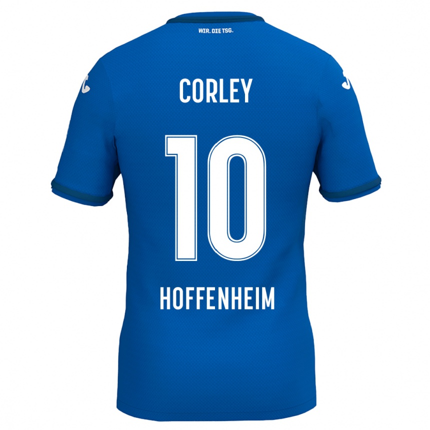 Hombre Fútbol Camiseta Gia Corley #10 Azul Real 1ª Equipación 2024/25 Argentina