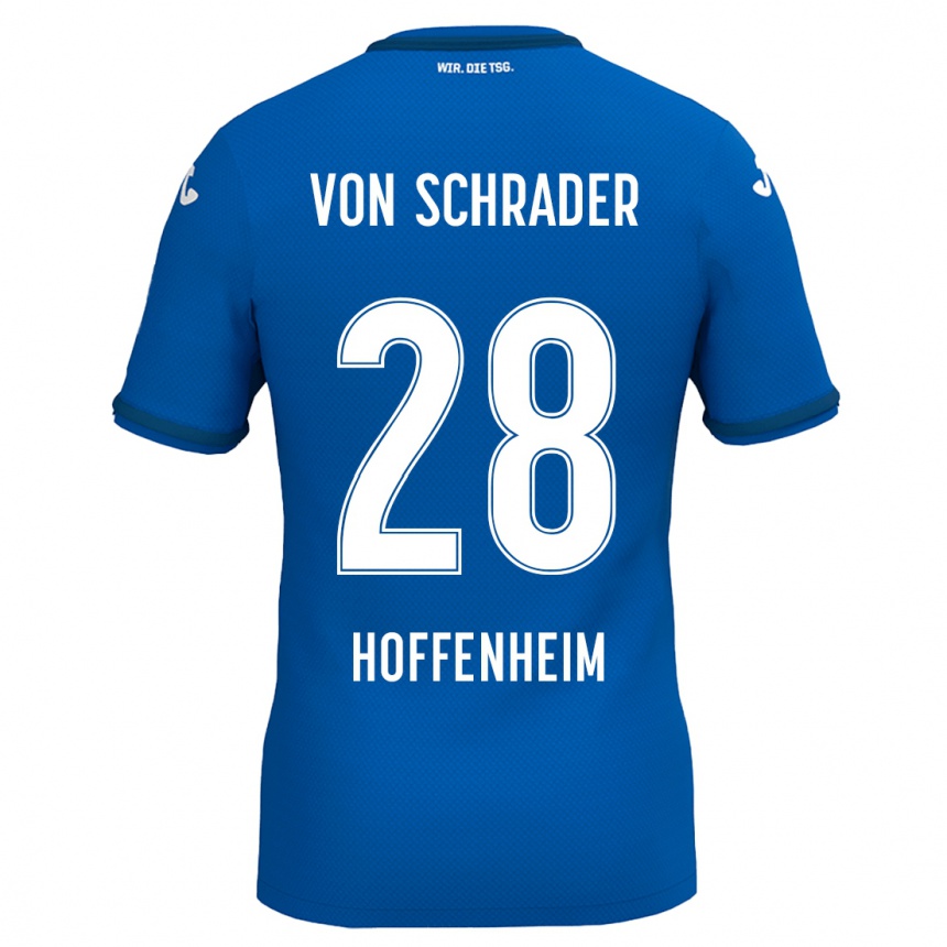 Hombre Fútbol Camiseta Lina Von Schrader #28 Azul Real 1ª Equipación 2024/25 Argentina