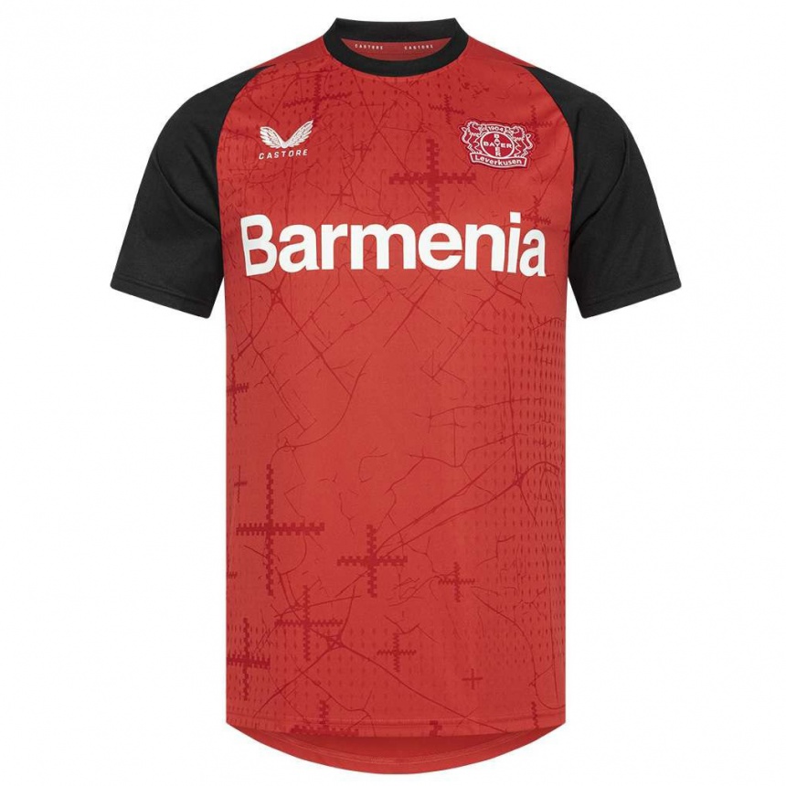 Hombre Fútbol Camiseta Arthur #13 Rojo Negro 1ª Equipación 2024/25 Argentina