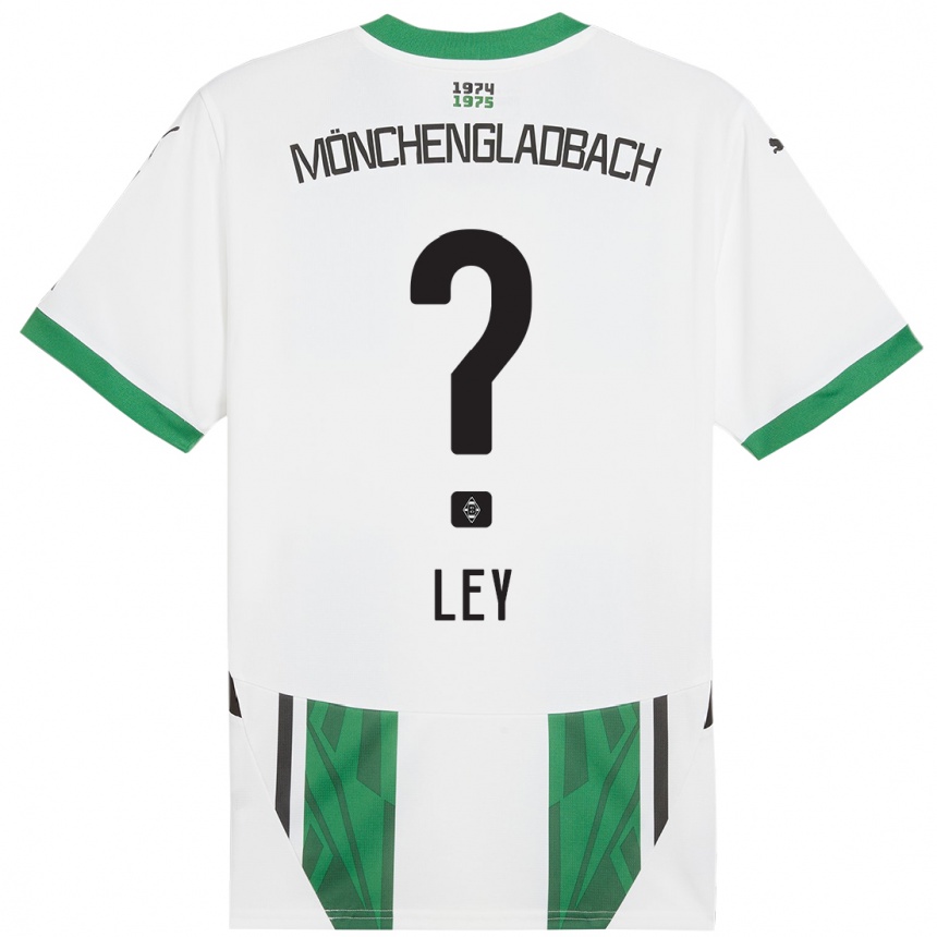 Hombre Fútbol Camiseta Marlon Ley #0 Blanco Verde 1ª Equipación 2024/25 Argentina