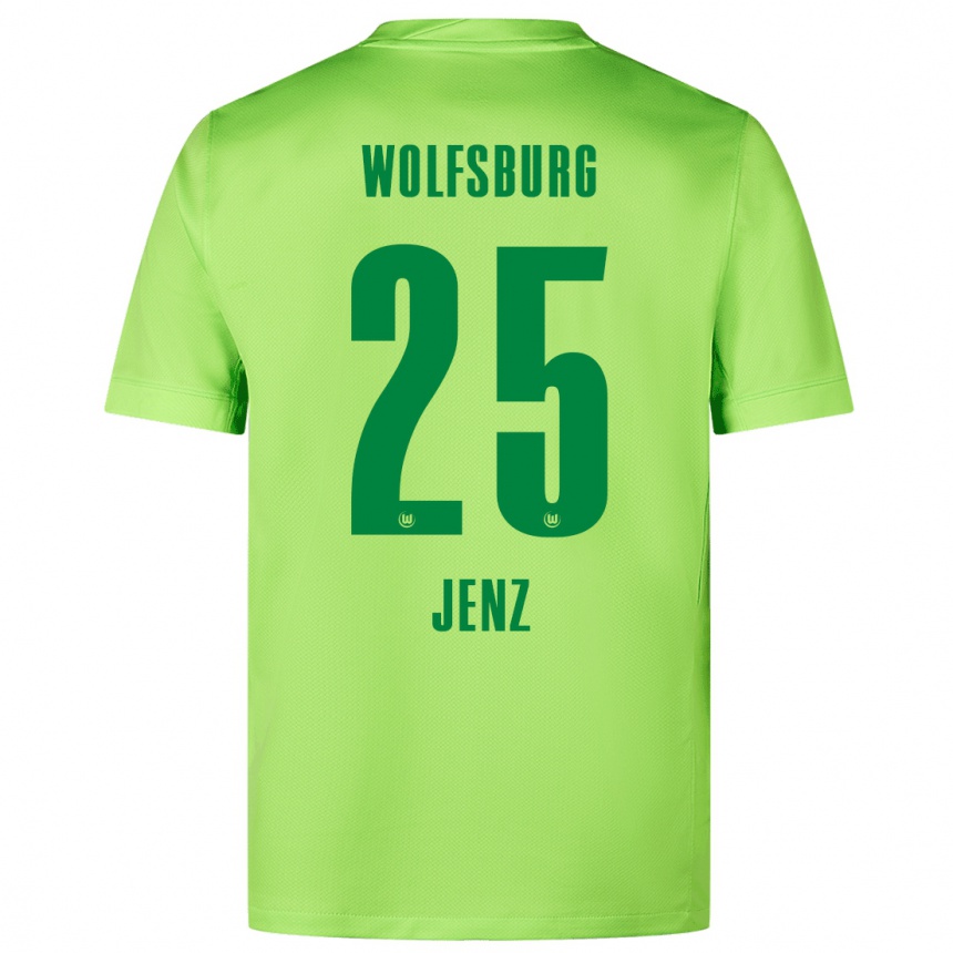 Hombre Fútbol Camiseta Moritz Jenz #25 Verde Fluorescente 1ª Equipación 2024/25 Argentina