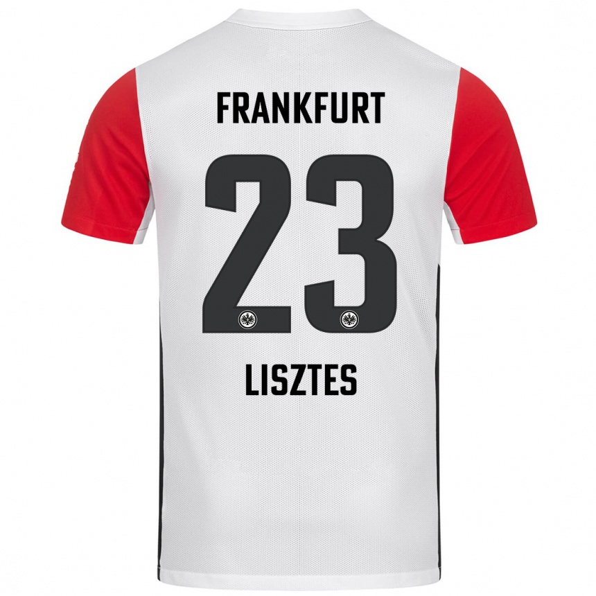 Hombre Fútbol Camiseta Krisztián Lisztes #23 Blanco Rojo 1ª Equipación 2024/25 Argentina