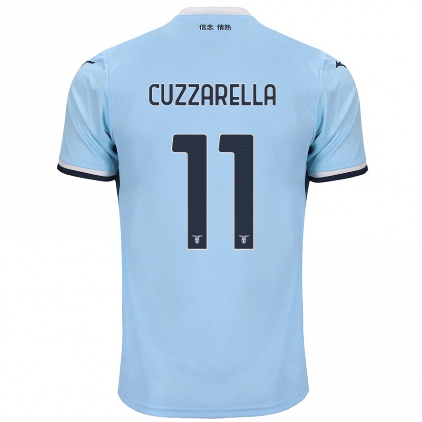 Hombre Fútbol Camiseta Cristian Cuzzarella #11 Azul 1ª Equipación 2024/25 Argentina