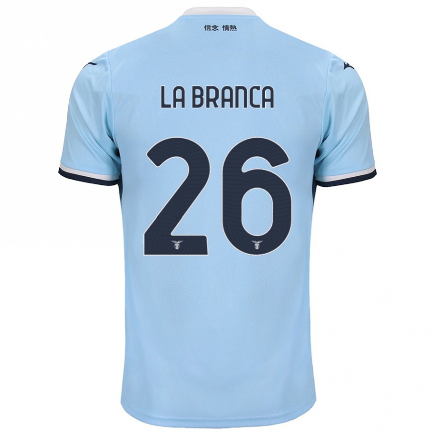 Hombre Fútbol Camiseta Ruggero La Branca #26 Azul 1ª Equipación 2024/25 Argentina