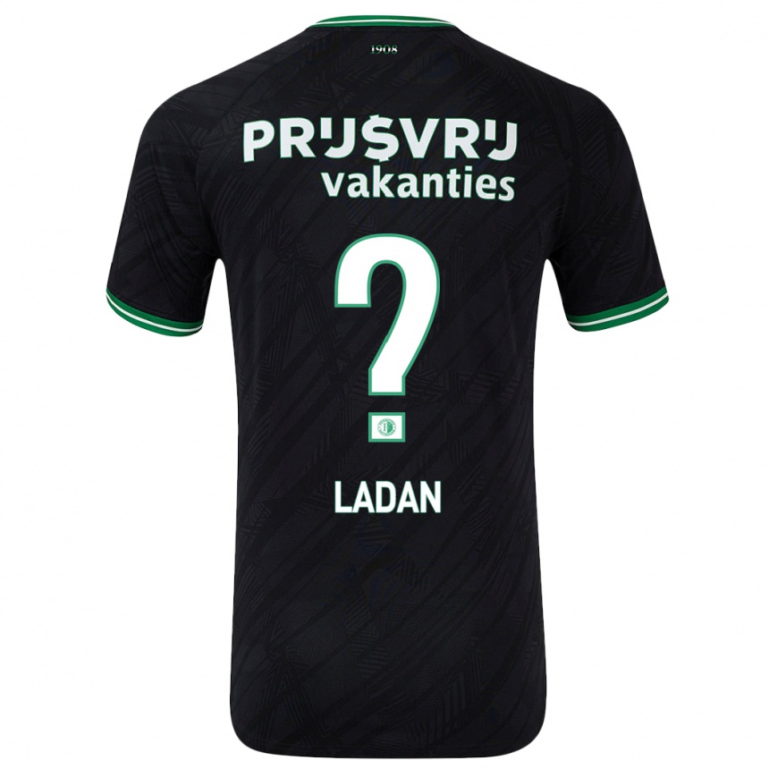 Hombre Fútbol Camiseta Delano Ladan #0 Negro Verde 2ª Equipación 2024/25 Argentina