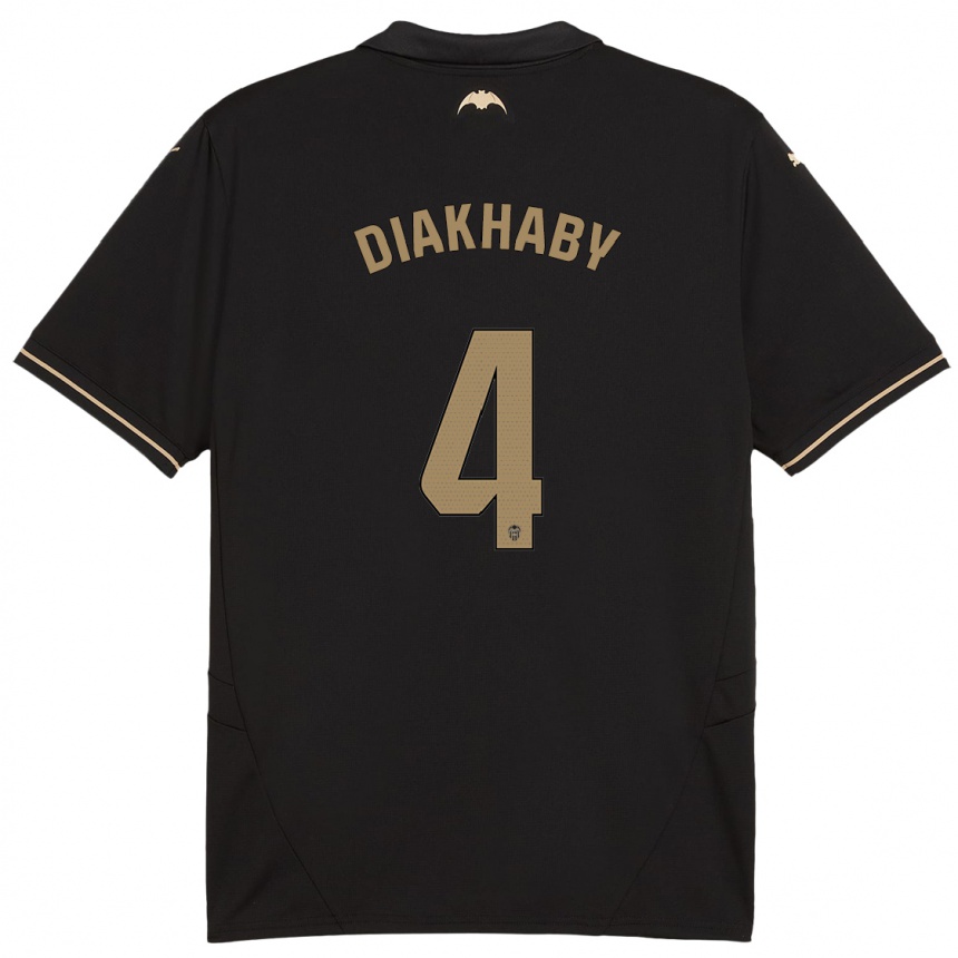 Hombre Fútbol Camiseta Mouctar Diakhaby #4 Negro 2ª Equipación 2024/25 Argentina