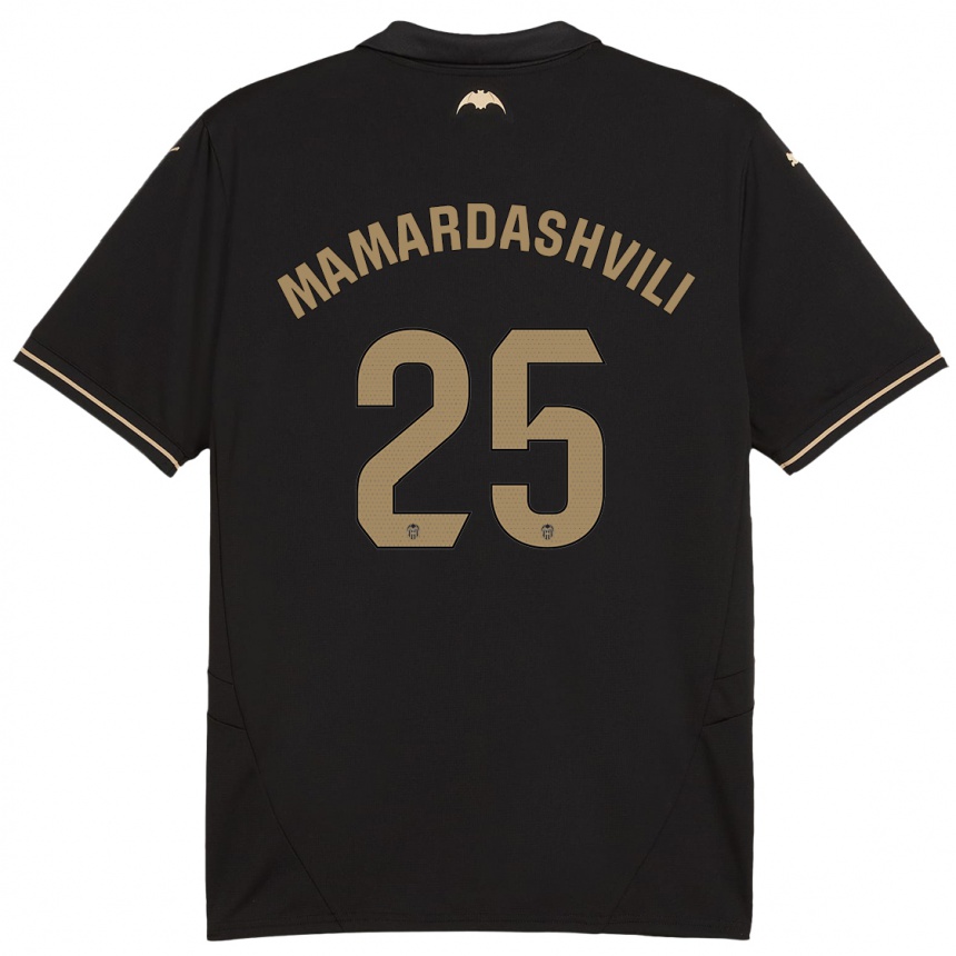 Hombre Fútbol Camiseta Giorgi Mamardashvili #25 Negro 2ª Equipación 2024/25 Argentina