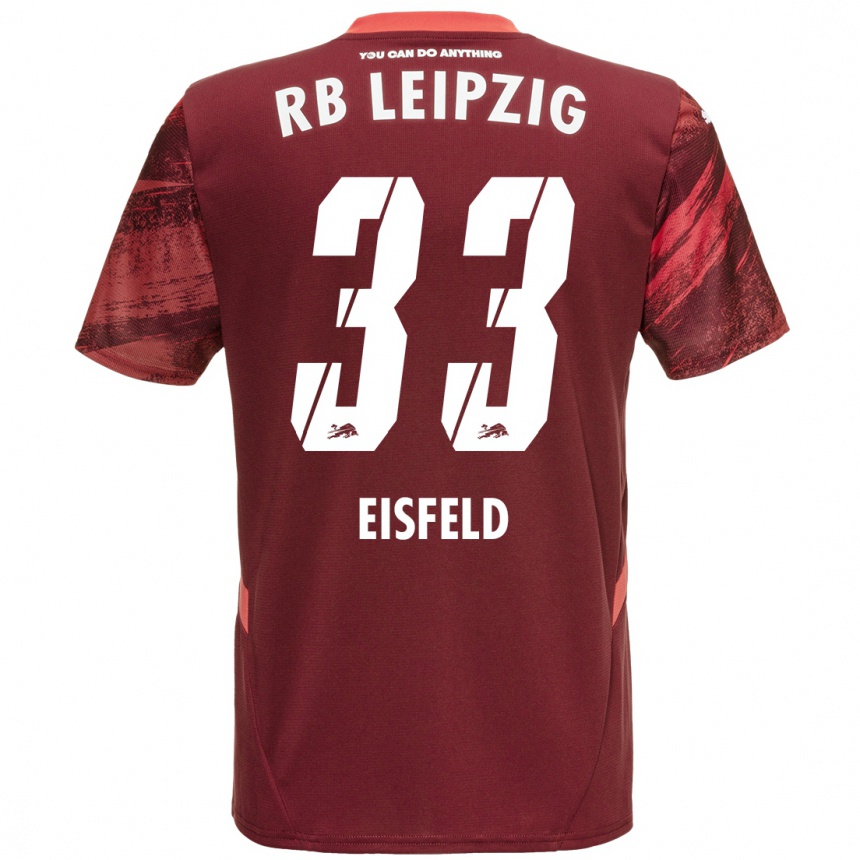 Hombre Fútbol Camiseta Tom Eisfeld #33 Borgoña 2ª Equipación 2024/25 Argentina