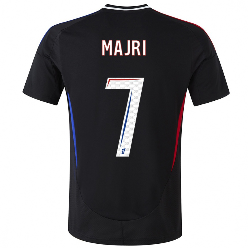 Hombre Fútbol Camiseta Amel Majri #7 Negro 2ª Equipación 2024/25 Argentina