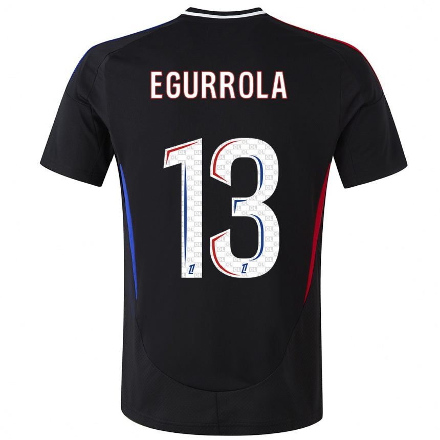 Hombre Fútbol Camiseta Damaris Egurrola #13 Negro 2ª Equipación 2024/25 Argentina