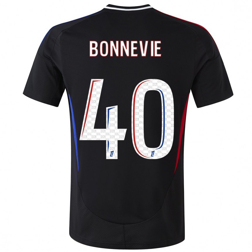 Hombre Fútbol Camiseta Kayne Bonnevie #40 Negro 2ª Equipación 2024/25 Argentina