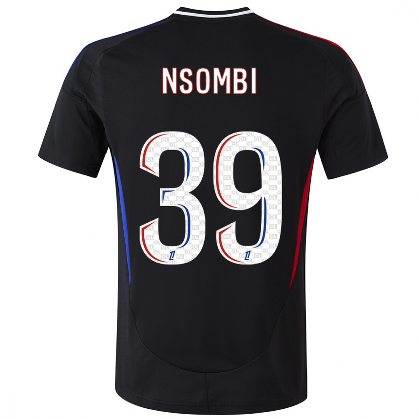 Hombre Fútbol Camiseta Gael Nsombi #39 Negro 2ª Equipación 2024/25 Argentina