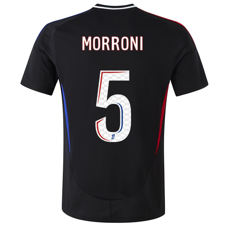 Hombre Fútbol Camiseta Perle Morroni #5 Negro 2ª Equipación 2024/25 Argentina