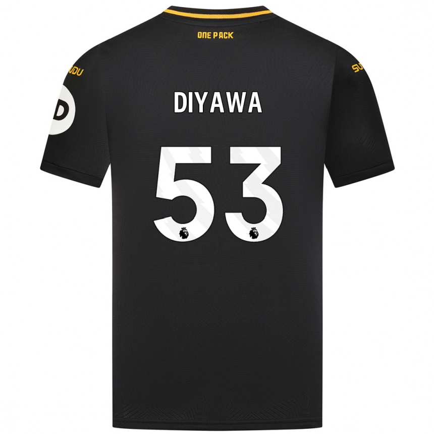 Hombre Fútbol Camiseta Aaron Keto-Diyawa #53 Negro 2ª Equipación 2024/25 Argentina