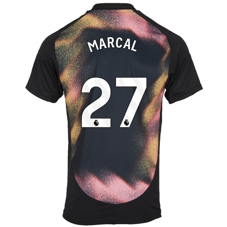 Hombre Fútbol Camiseta Wanya Marçal #27 Negro Blanco 2ª Equipación 2024/25 Argentina