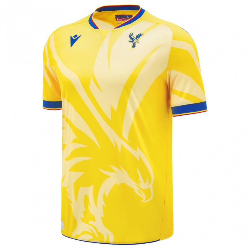 Hombre Fútbol Camiseta Su Nombre #0 Amarillo 2ª Equipación 2024/25 Argentina