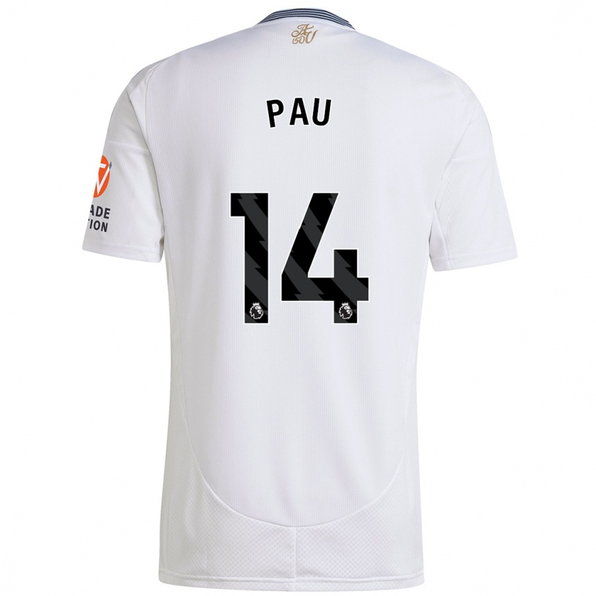 Hombre Fútbol Camiseta Pau Torres #14 Blanco 2ª Equipación 2024/25 Argentina