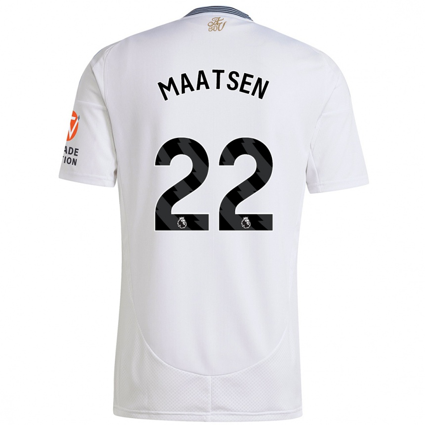 Hombre Fútbol Camiseta Ian Maatsen #22 Blanco 2ª Equipación 2024/25 Argentina