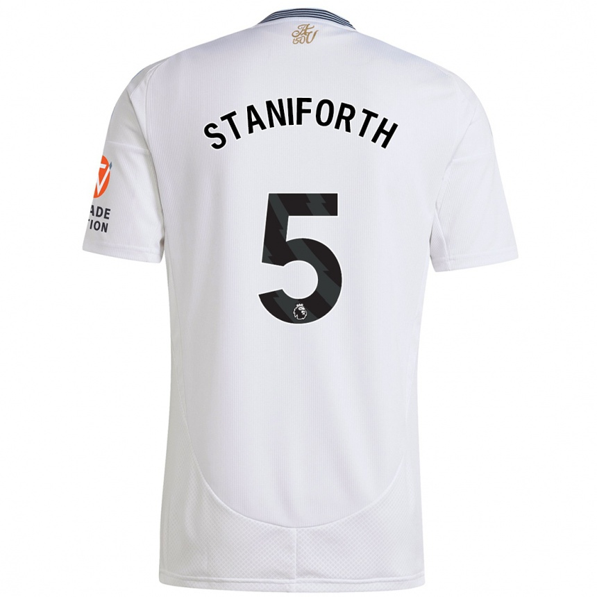 Hombre Fútbol Camiseta Lucy Staniforth #5 Blanco 2ª Equipación 2024/25 Argentina