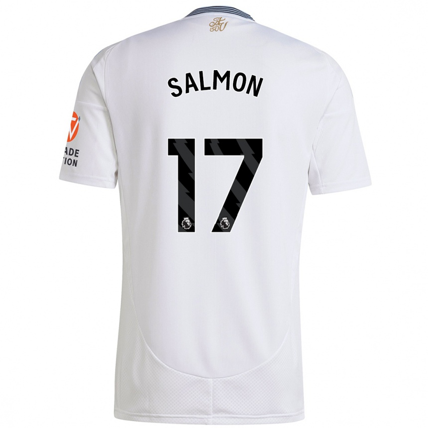 Hombre Fútbol Camiseta Ebony Salmon #17 Blanco 2ª Equipación 2024/25 Argentina