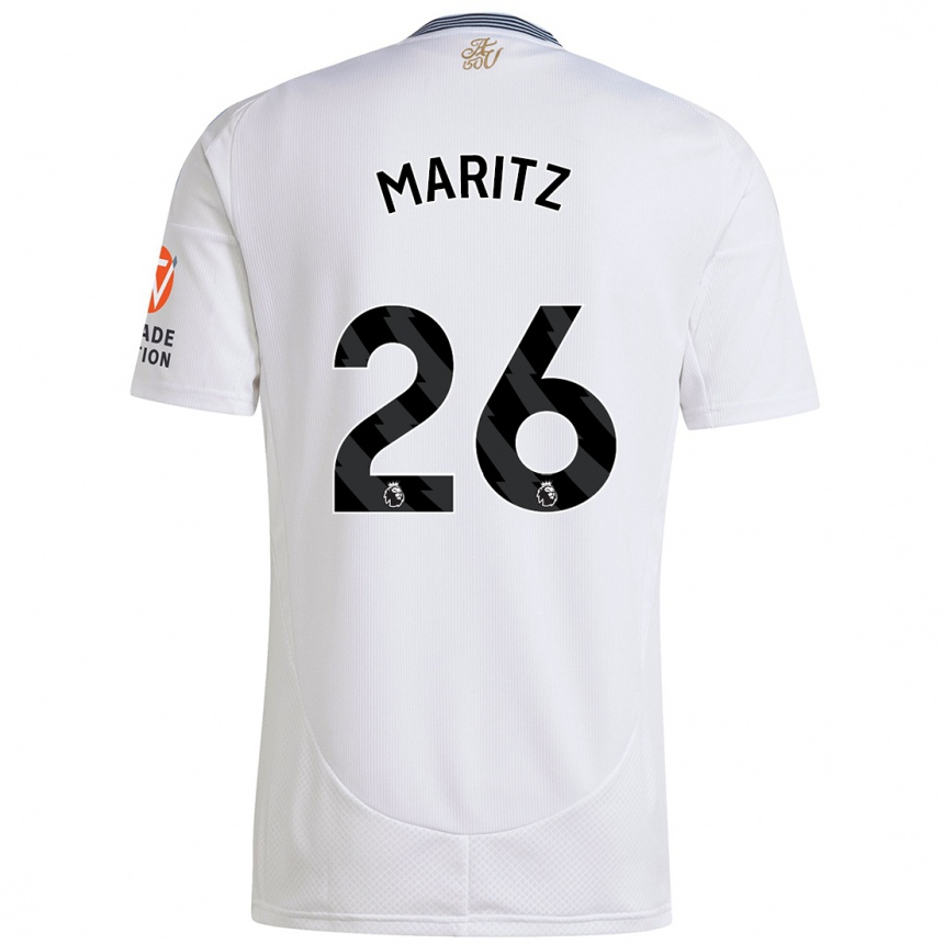 Hombre Fútbol Camiseta Noelle Maritz #26 Blanco 2ª Equipación 2024/25 Argentina