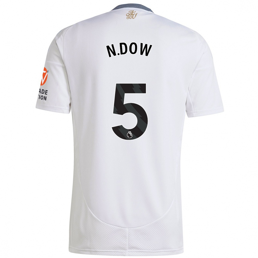 Hombre Fútbol Camiseta Elisha N'dow #5 Blanco 2ª Equipación 2024/25 Argentina