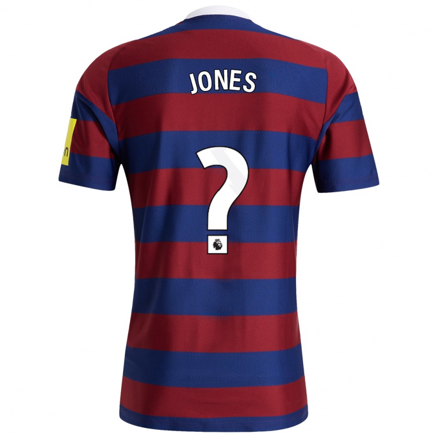 Hombre Fútbol Camiseta Tyler Jones #0 Burdeos Azul Marino 2ª Equipación 2024/25 Argentina