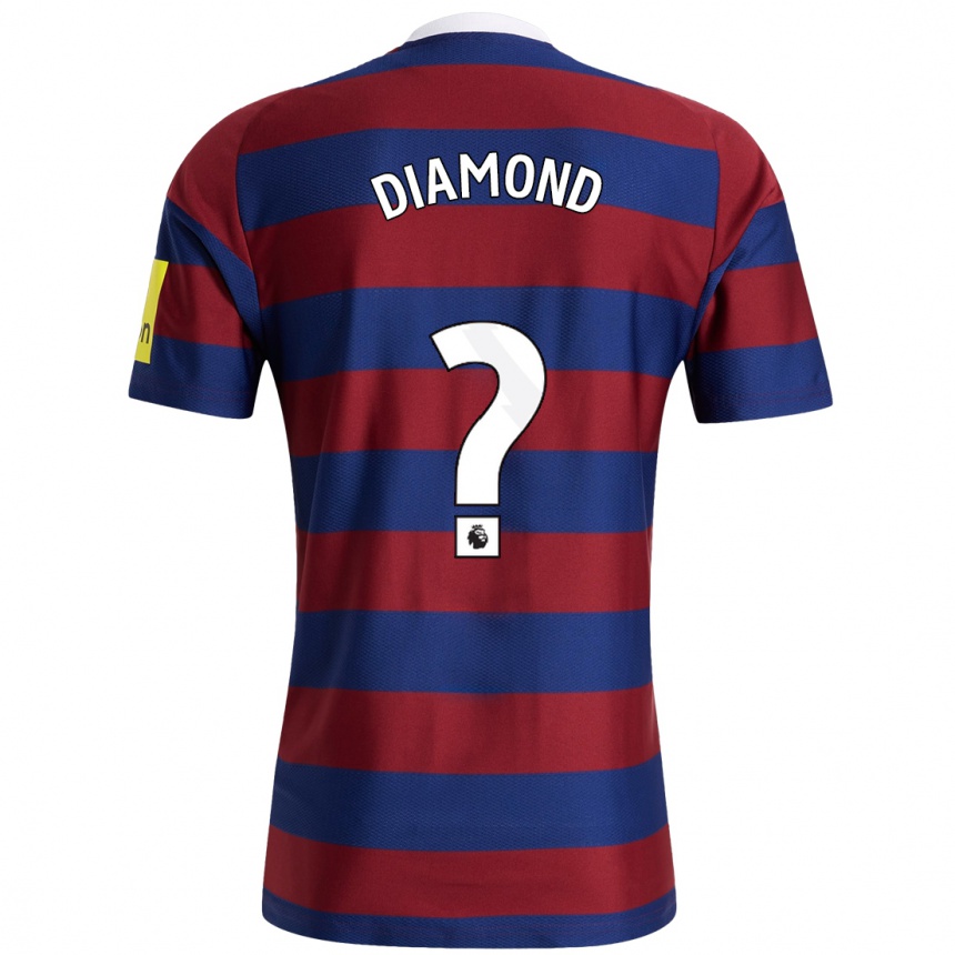 Hombre Fútbol Camiseta James Diamond #0 Burdeos Azul Marino 2ª Equipación 2024/25 Argentina