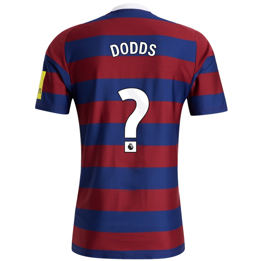 Hombre Fútbol Camiseta Archie Dodds #0 Burdeos Azul Marino 2ª Equipación 2024/25 Argentina