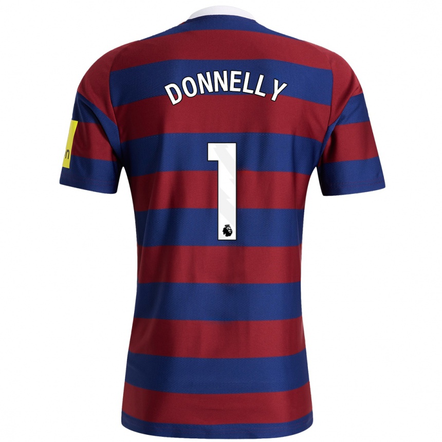 Hombre Fútbol Camiseta Grace Donnelly #1 Burdeos Azul Marino 2ª Equipación 2024/25 Argentina