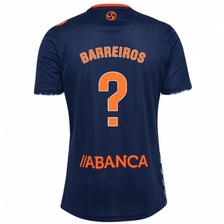 Hombre Fútbol Camiseta Iago Barreiros #0 Azul Marino 2ª Equipación 2024/25 Argentina