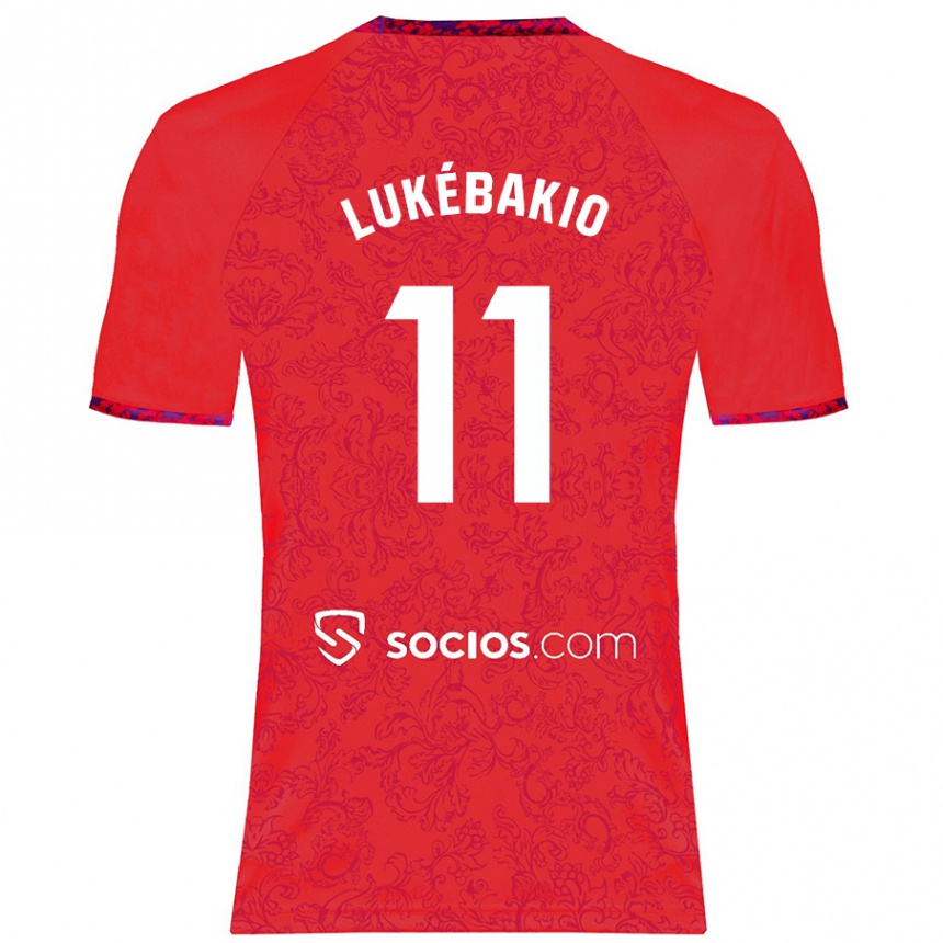 Hombre Fútbol Camiseta Dodi Lukébakio #11 Rojo 2ª Equipación 2024/25 Argentina