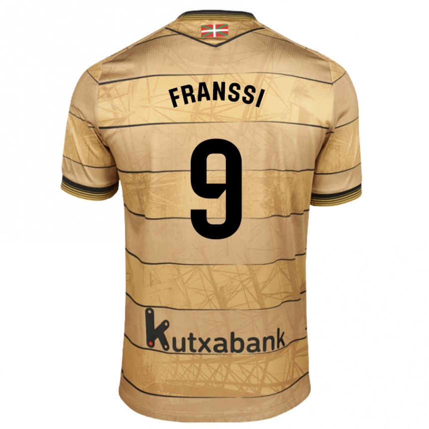 Hombre Fútbol Camiseta Sanni Maija Franssi #9 Marrón 2ª Equipación 2024/25 Argentina