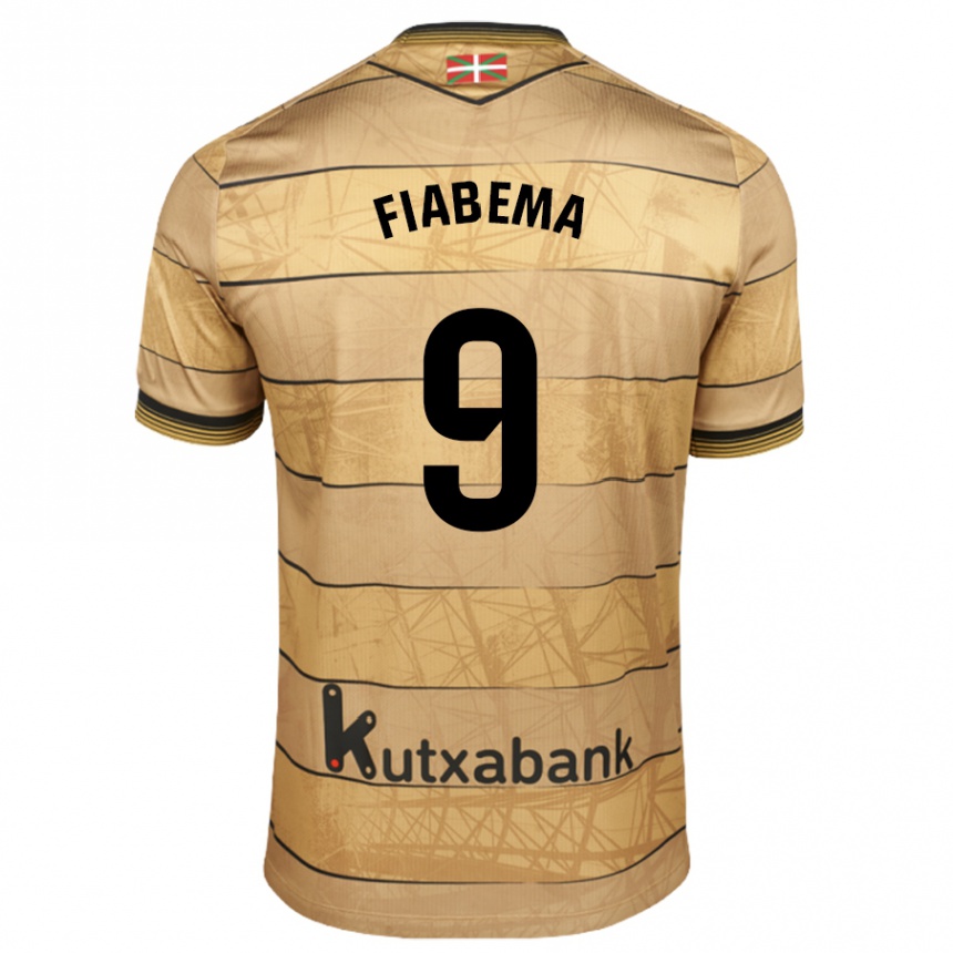 Hombre Fútbol Camiseta Bryan Fiabema #9 Marrón 2ª Equipación 2024/25 Argentina