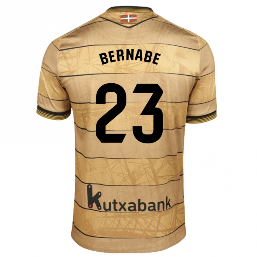 Hombre Fútbol Camiseta Alejandra Bernabé De Santiago #23 Marrón 2ª Equipación 2024/25 Argentina