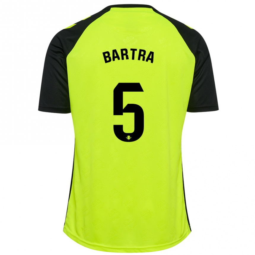 Hombre Fútbol Camiseta Marc Bartra #5 Amarillo Fluorescente Negro 2ª Equipación 2024/25 Argentina