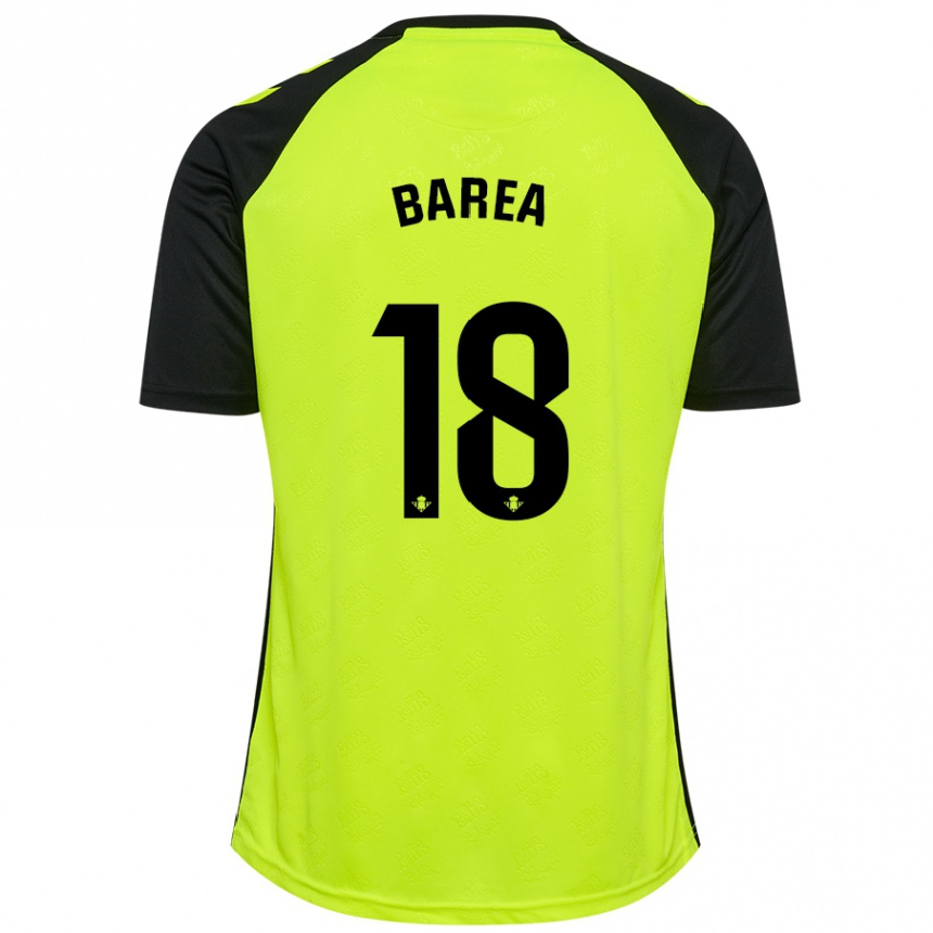 Hombre Fútbol Camiseta Ismael Barea #18 Amarillo Fluorescente Negro 2ª Equipación 2024/25 Argentina