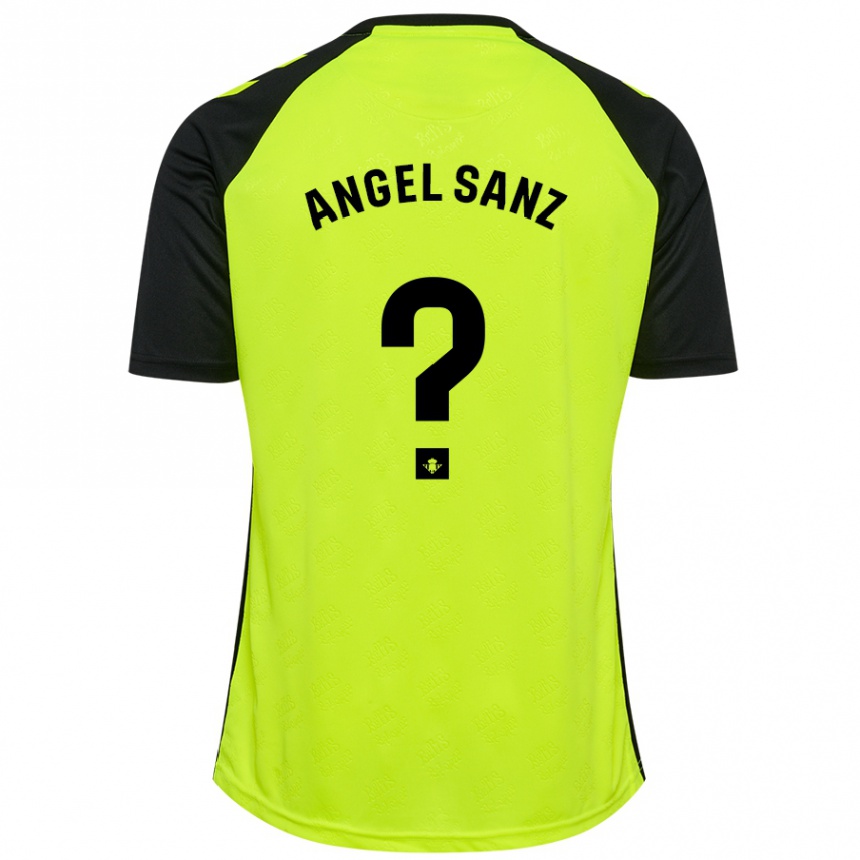 Hombre Fútbol Camiseta Miguel Ángel Sanz #0 Amarillo Fluorescente Negro 2ª Equipación 2024/25 Argentina