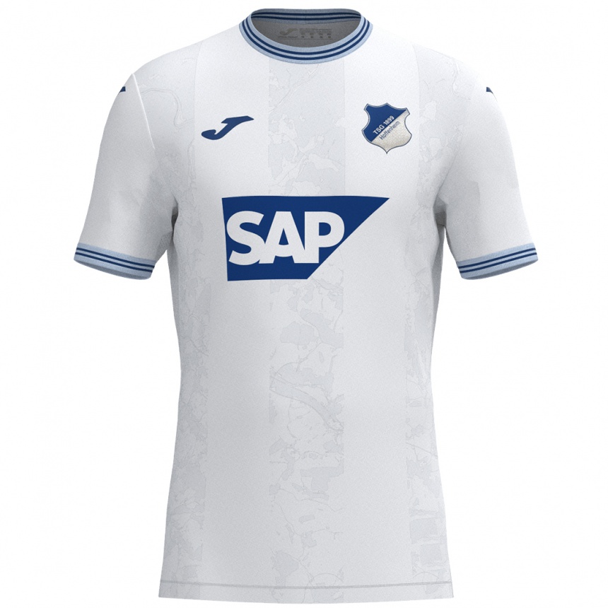 Hombre Fútbol Camiseta Leonie Maier #20 Blanco Azul 2ª Equipación 2024/25 Argentina