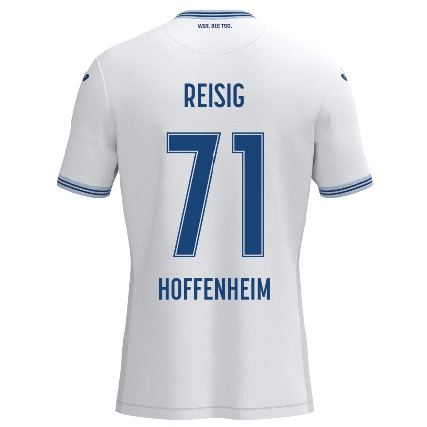 Hombre Fútbol Camiseta Ruben Reisig #71 Blanco Azul 2ª Equipación 2024/25 Argentina