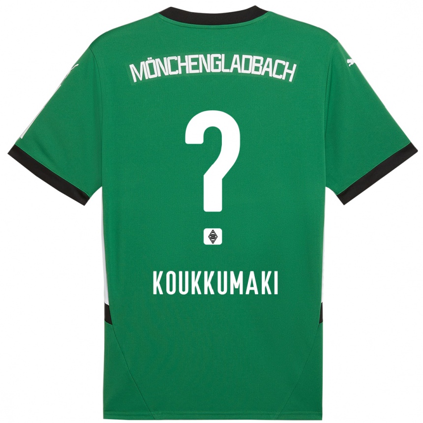 Hombre Fútbol Camiseta Taavi Koukkumäki #0 Verde Blanco 2ª Equipación 2024/25 Argentina