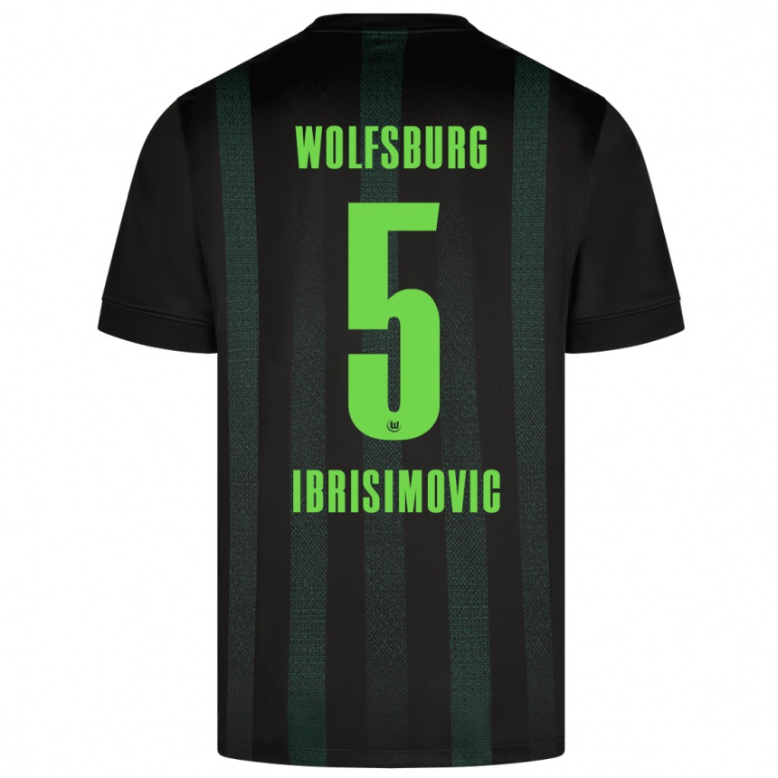 Hombre Fútbol Camiseta Amar Ibrisimovic #5 Verde Oscuro 2ª Equipación 2024/25 Argentina