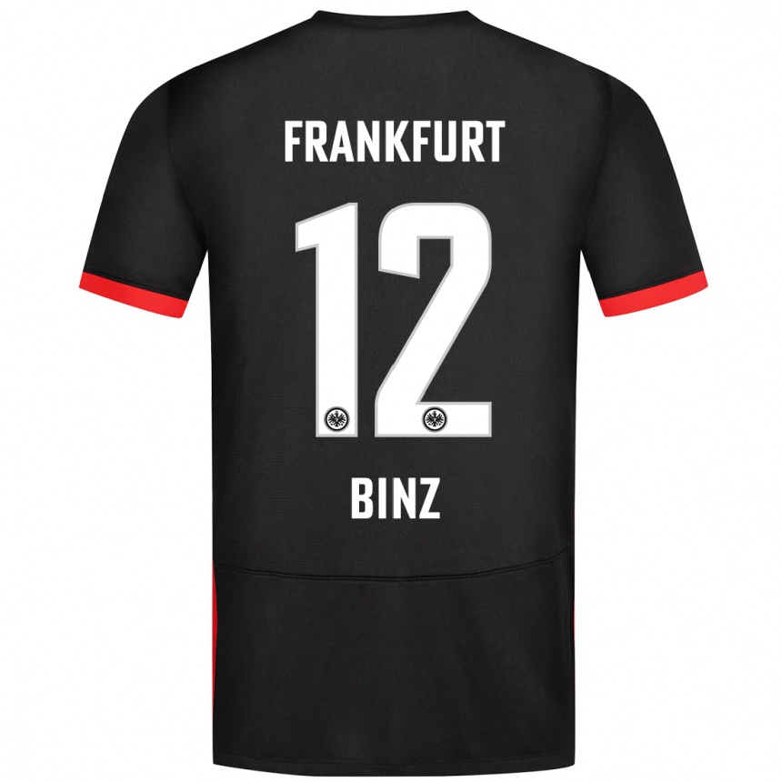 Hombre Fútbol Camiseta Sam Binz #12 Negro 2ª Equipación 2024/25 Argentina