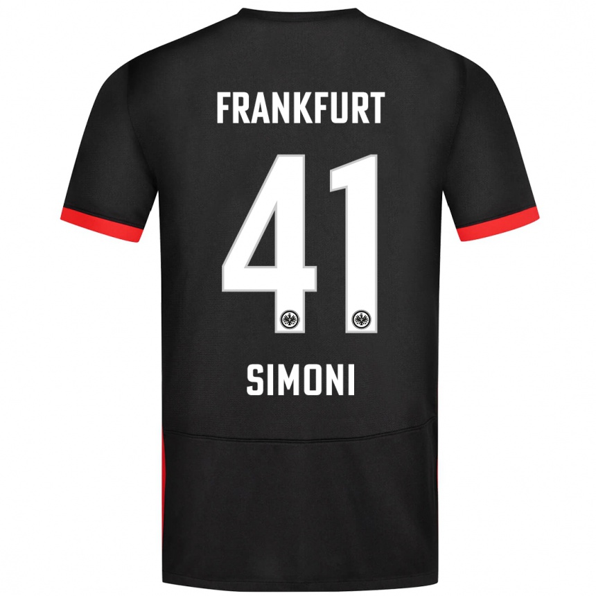 Hombre Fútbol Camiseta Simon Simoni #41 Negro 2ª Equipación 2024/25 Argentina