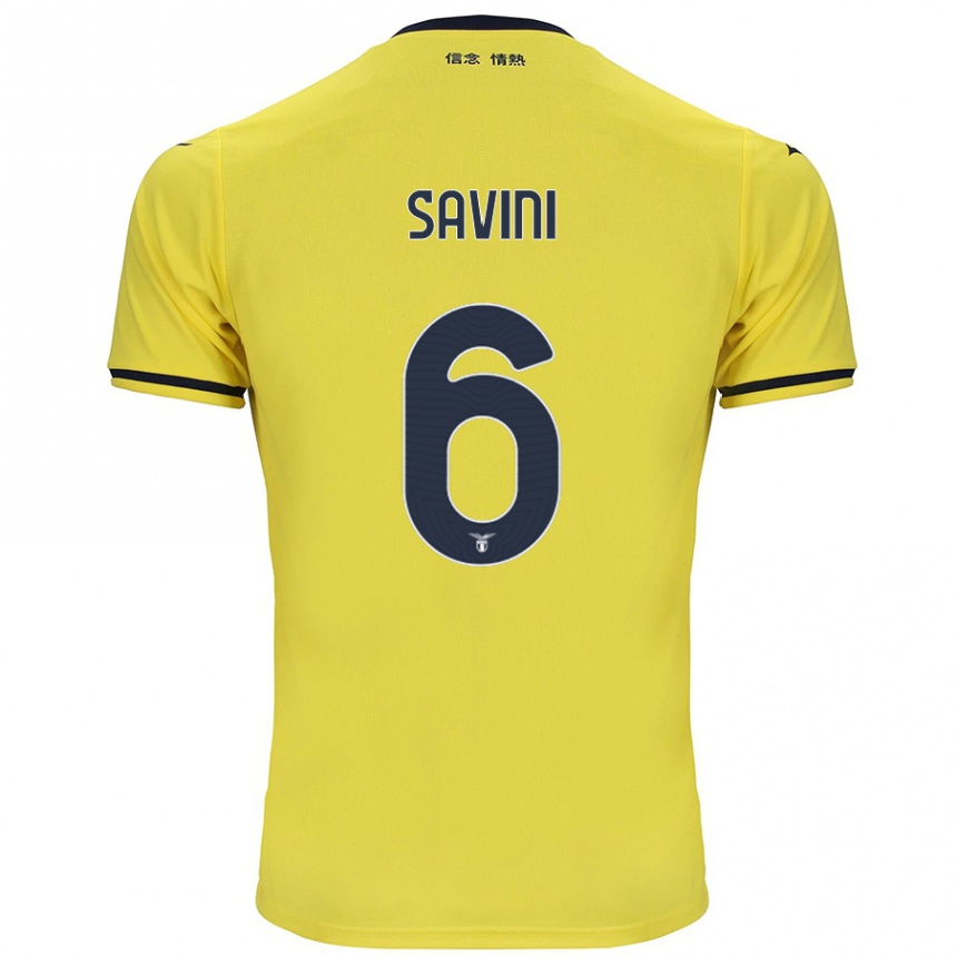 Hombre Fútbol Camiseta Federica Savini #6 Amarillo 2ª Equipación 2024/25 Argentina